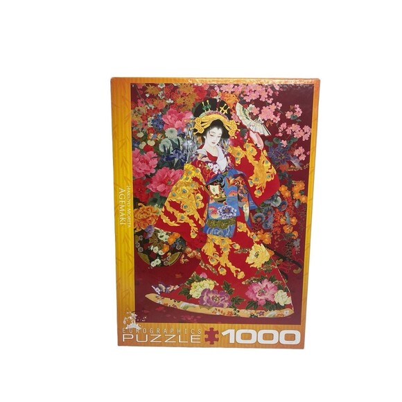 Eurographics 1000 Piece Jigsaw Puzzle Agemaki Japan Geisha Asian Haruyo Morita - Picture 1 of 16